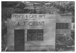 Photo of the workshop in Kaikorai Valley Road,  Dunedin taken in approximately 1970