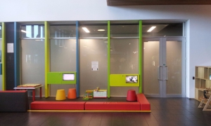 A photo before the new Plaza Indoor Play Area was installed.