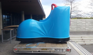 The boot slide delivered on site ready for installed.