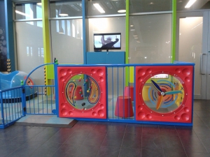 Completed play area with fun filled activity panels installed by Playgear™ by A.J Grant