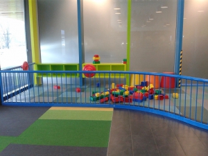 Part of the Indoor play areaPlaygear™ by A.J Grant seen here with the cafe's giant building blocks.