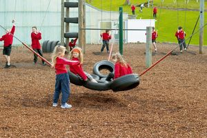 Rocking Tyres are a Popular piece of equipment in the playground.